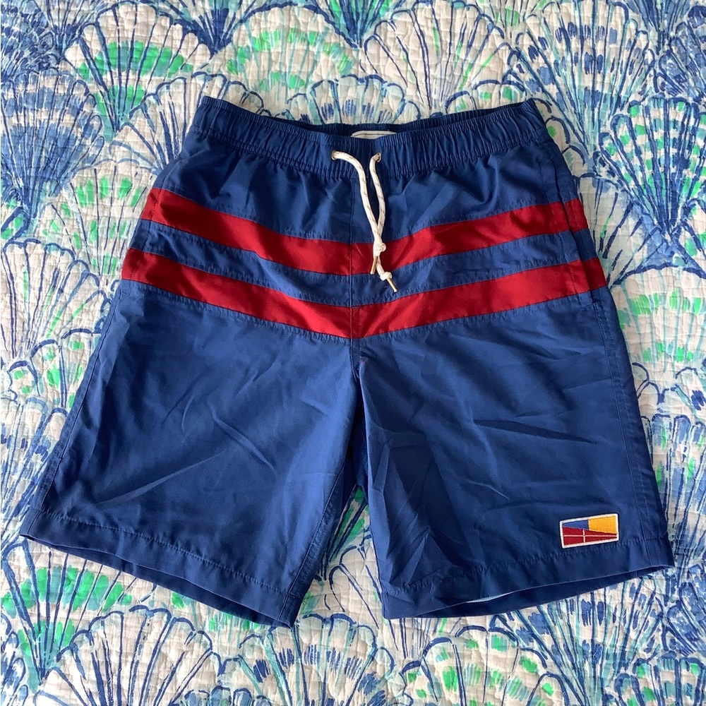 Mens Blue Swim Trunks
